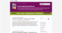 Desktop Screenshot of online-marketing-recht.de